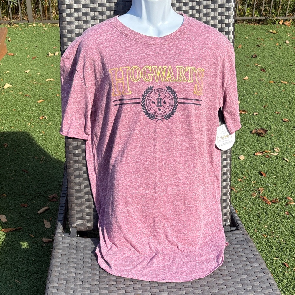NWT Harry Potter Hogwarts Burgundy Sleep Shirt by Wizarding World Size Medium